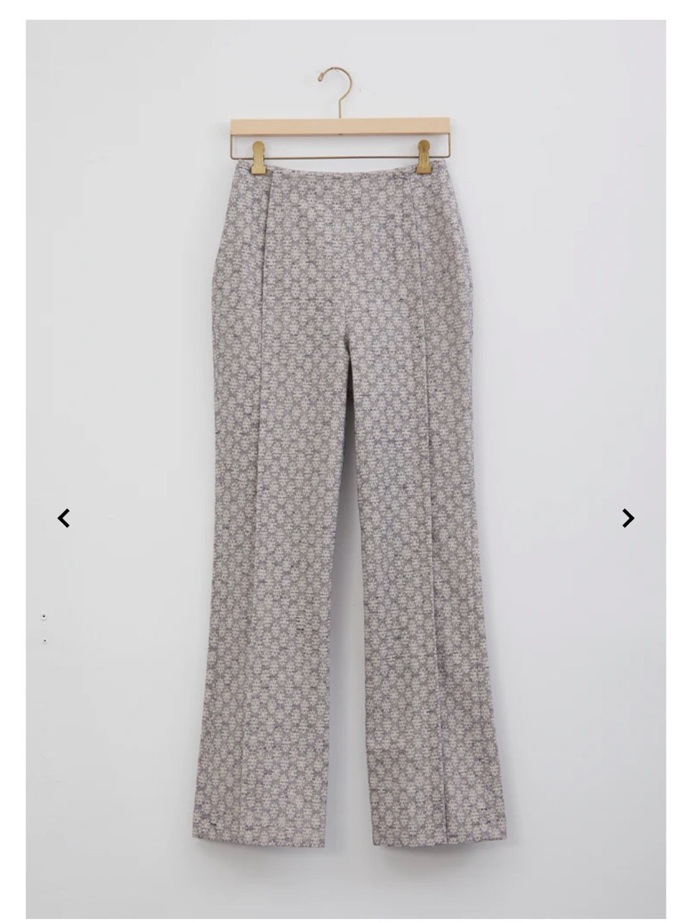 Acne Studios Pauline Jacquard Flower Trousers